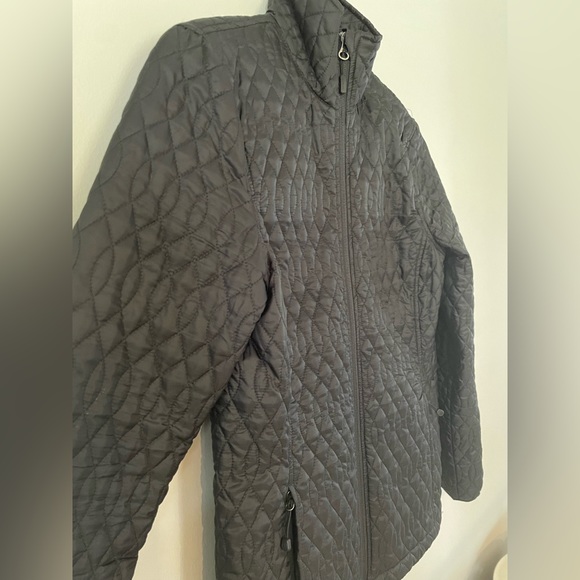 Lands End Jacket Quilted Primaloft Black Full Zip. Size small - Picture 3 of 6